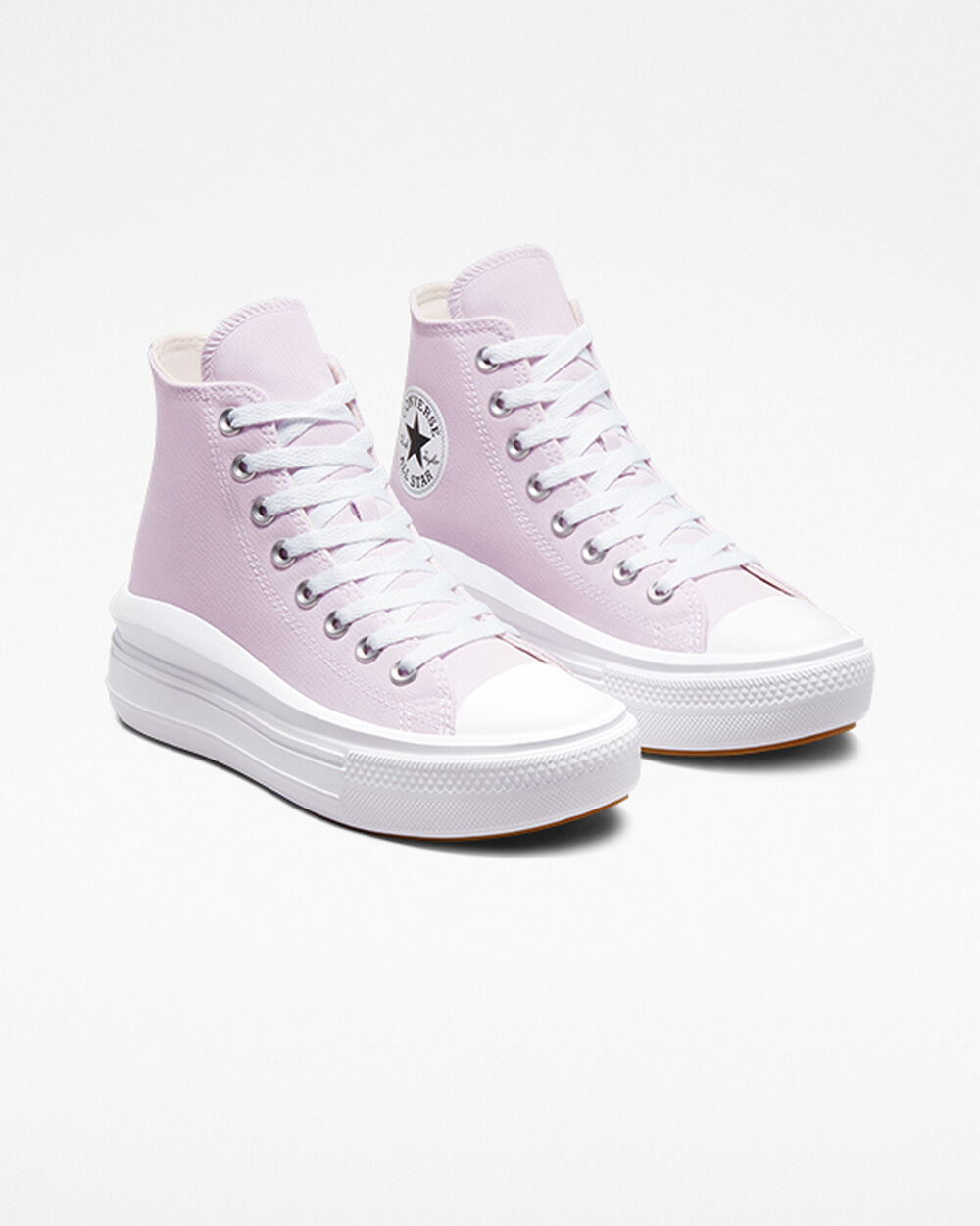 Zapatillas Converse Chuck Taylor All Star Move Mujer Moradas Claro Blancas | Chile-85460