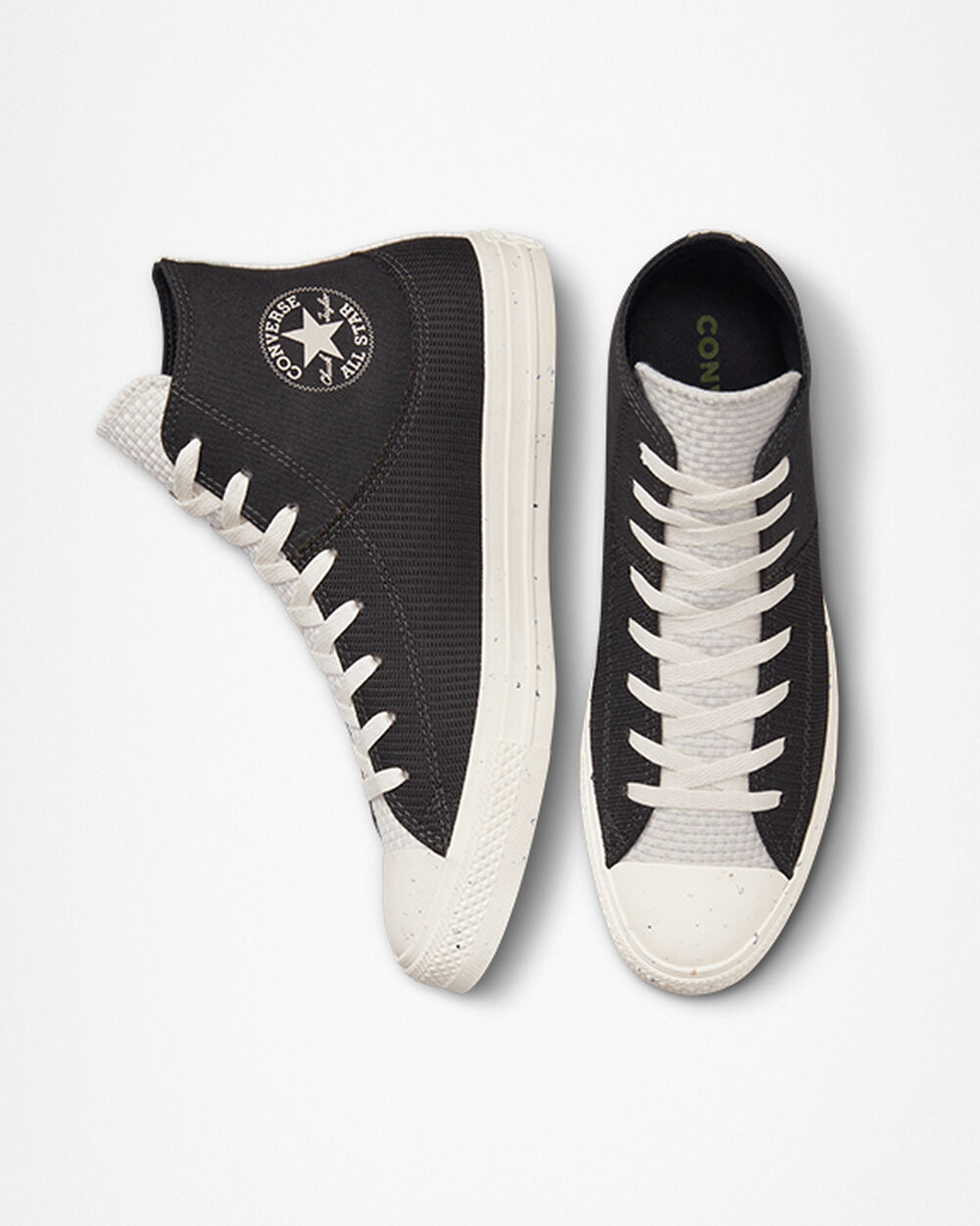 Zapatillas Converse Chuck Taylor All Star Hombre Negras Blancas | Chile-89473