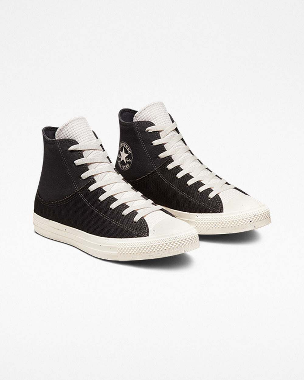 Zapatillas Converse Chuck Taylor All Star Hombre Negras Blancas | Chile-89473