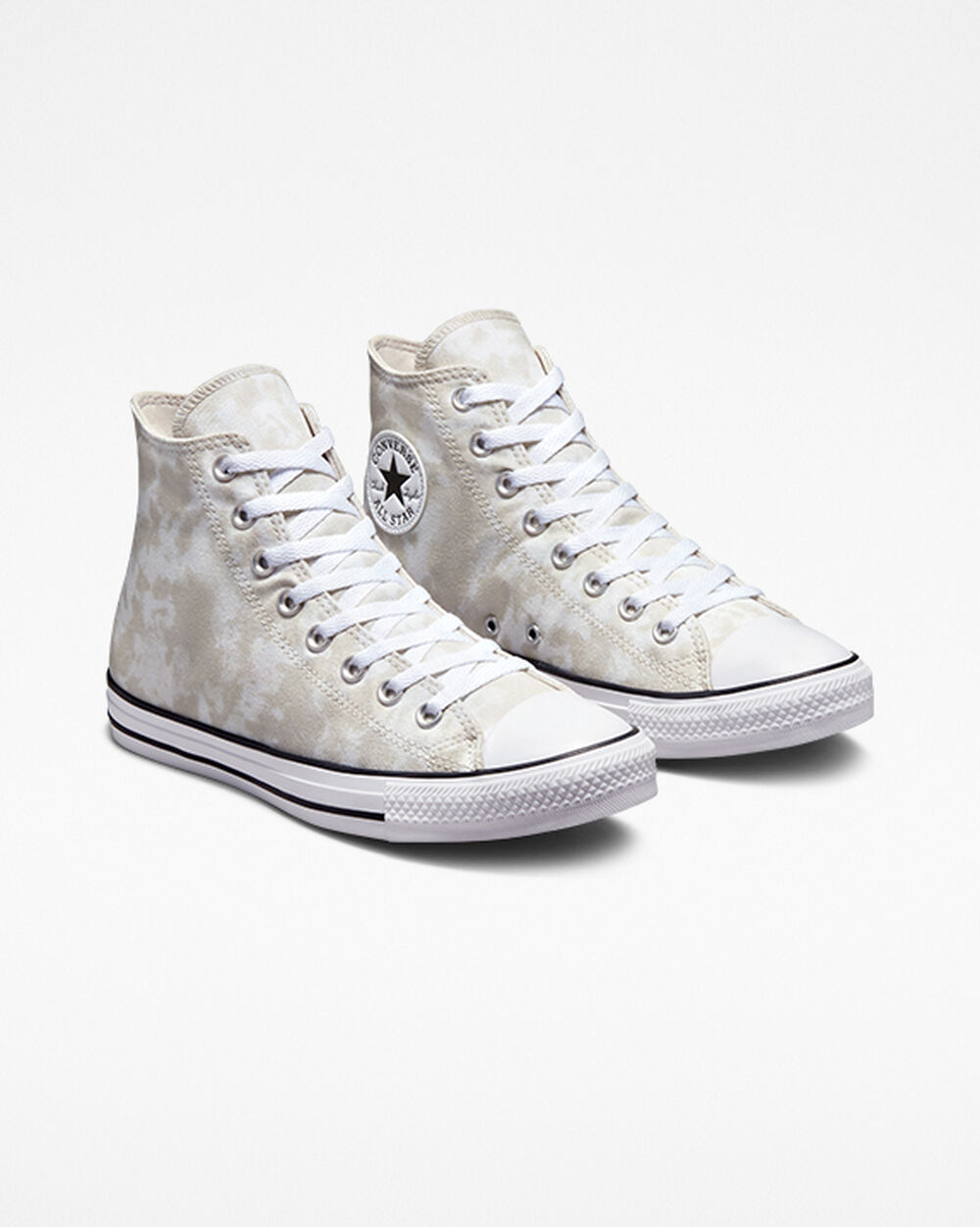 Zapatillas Converse Chuck Taylor All Star Mujer Beige Blancas Negras | Chile-98724