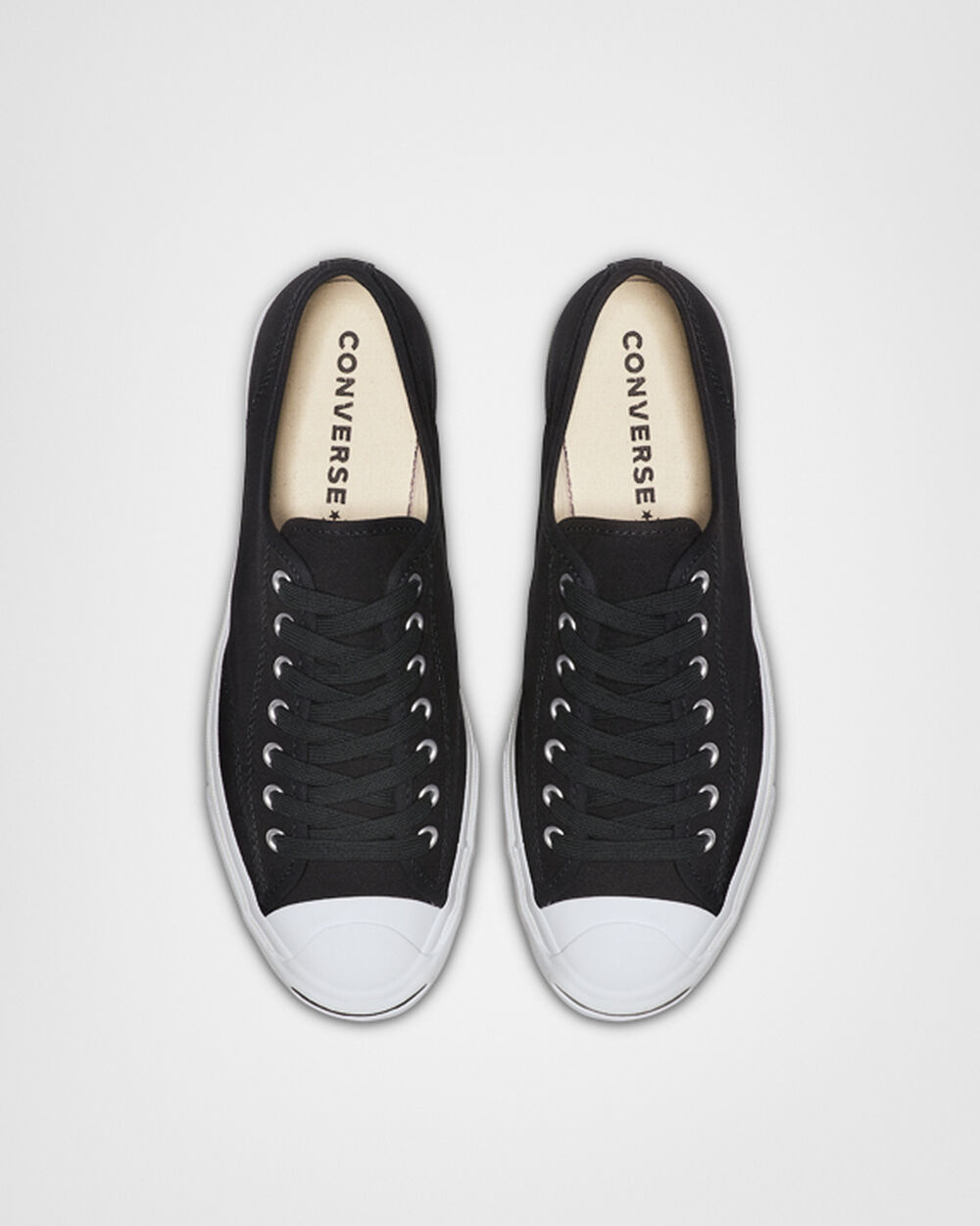 Zapatillas Converse Jack Purcell Hombre Negras Blancas Negras | Chile-90614