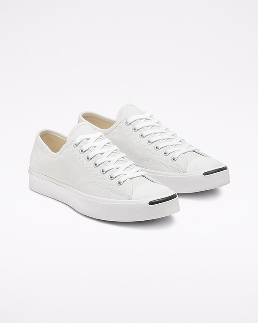 Zapatillas Converse Jack Purcell Mujer Blancas Negras | Chile-83594