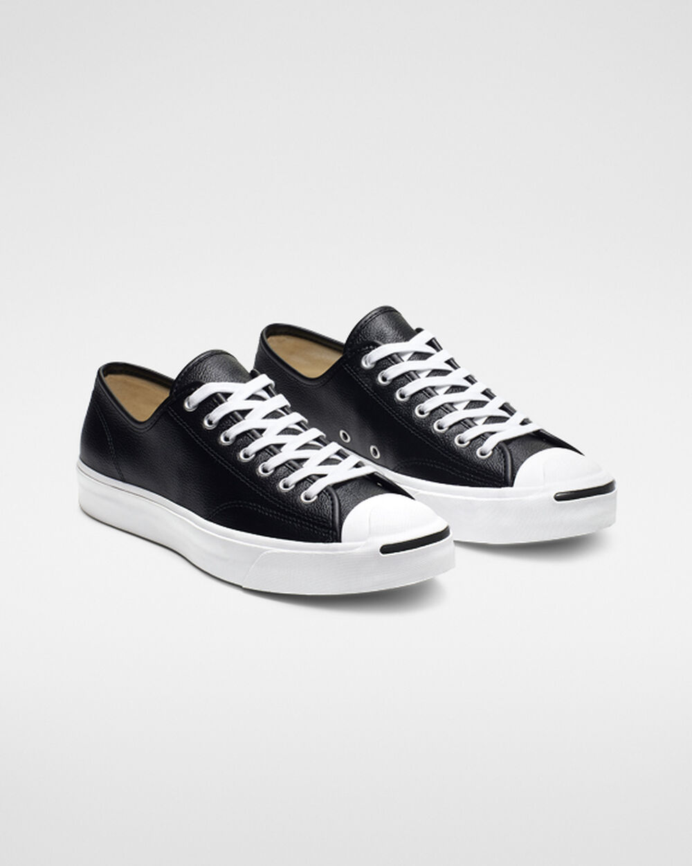 Zapatillas Converse Jack Purcell Mujer Negras Blancas | Chile-37028