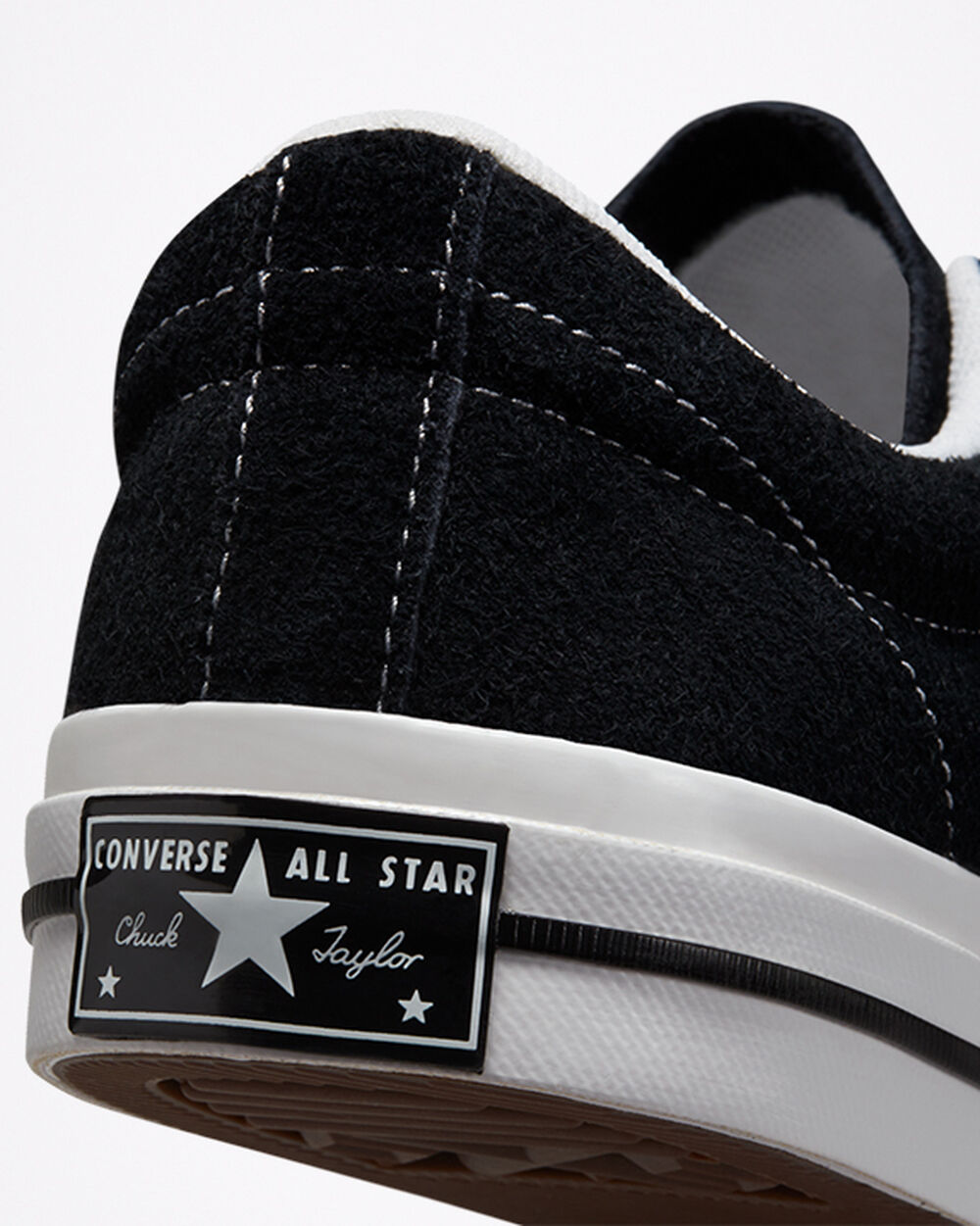 Zapatillas Converse One Star Hombre Negras Blancas | Chile-13872