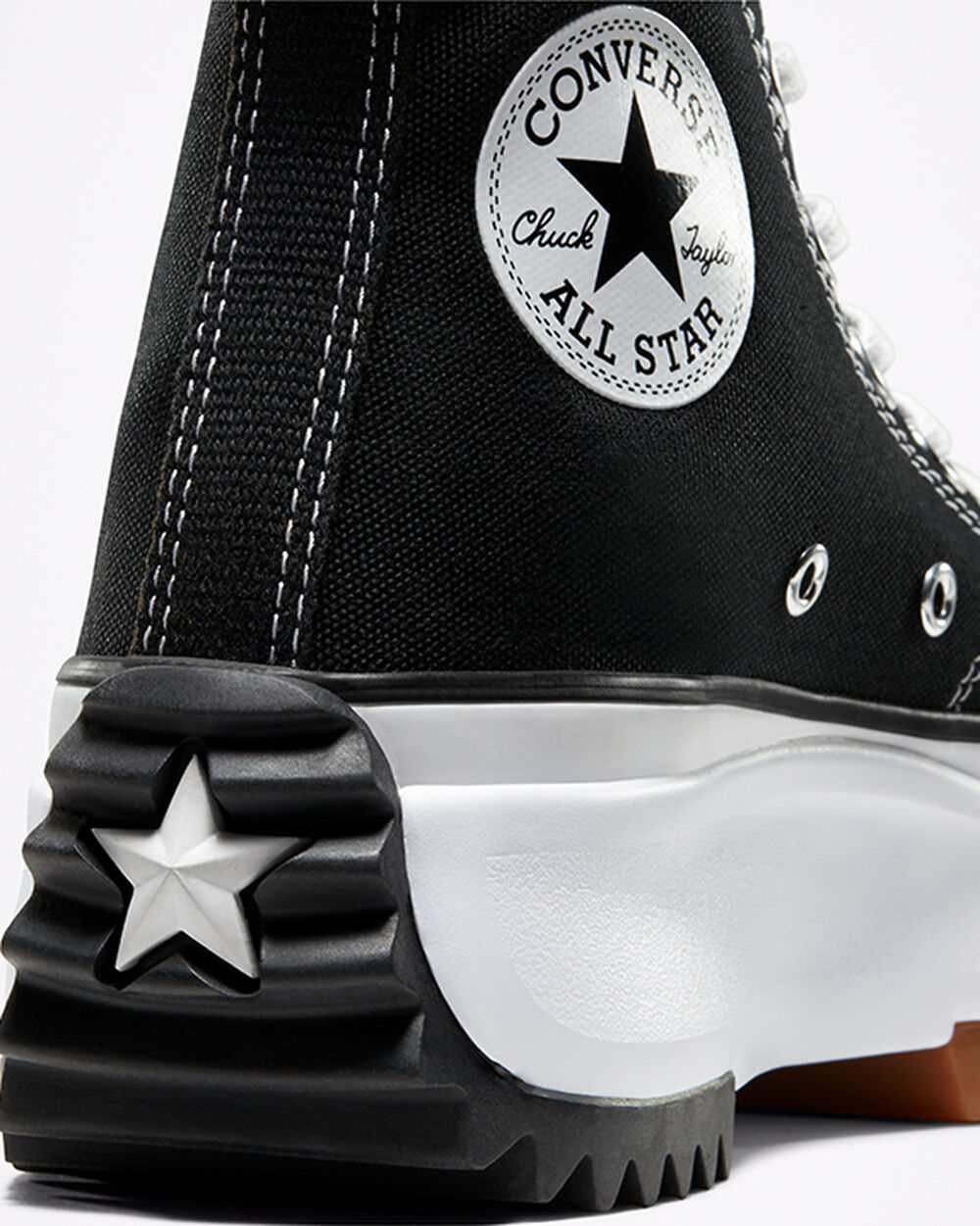 Zapatillas Converse Run Star Hike Hombre Negras Blancas | Chile-19653